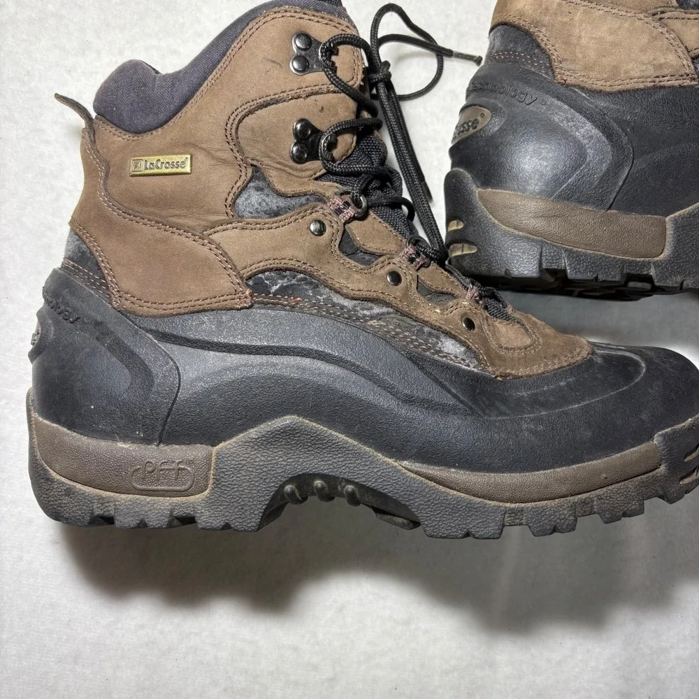 LaCrosse PFT Precision Fit Technology‎ Hiking Boots Brown Black 12 M H2O Proof